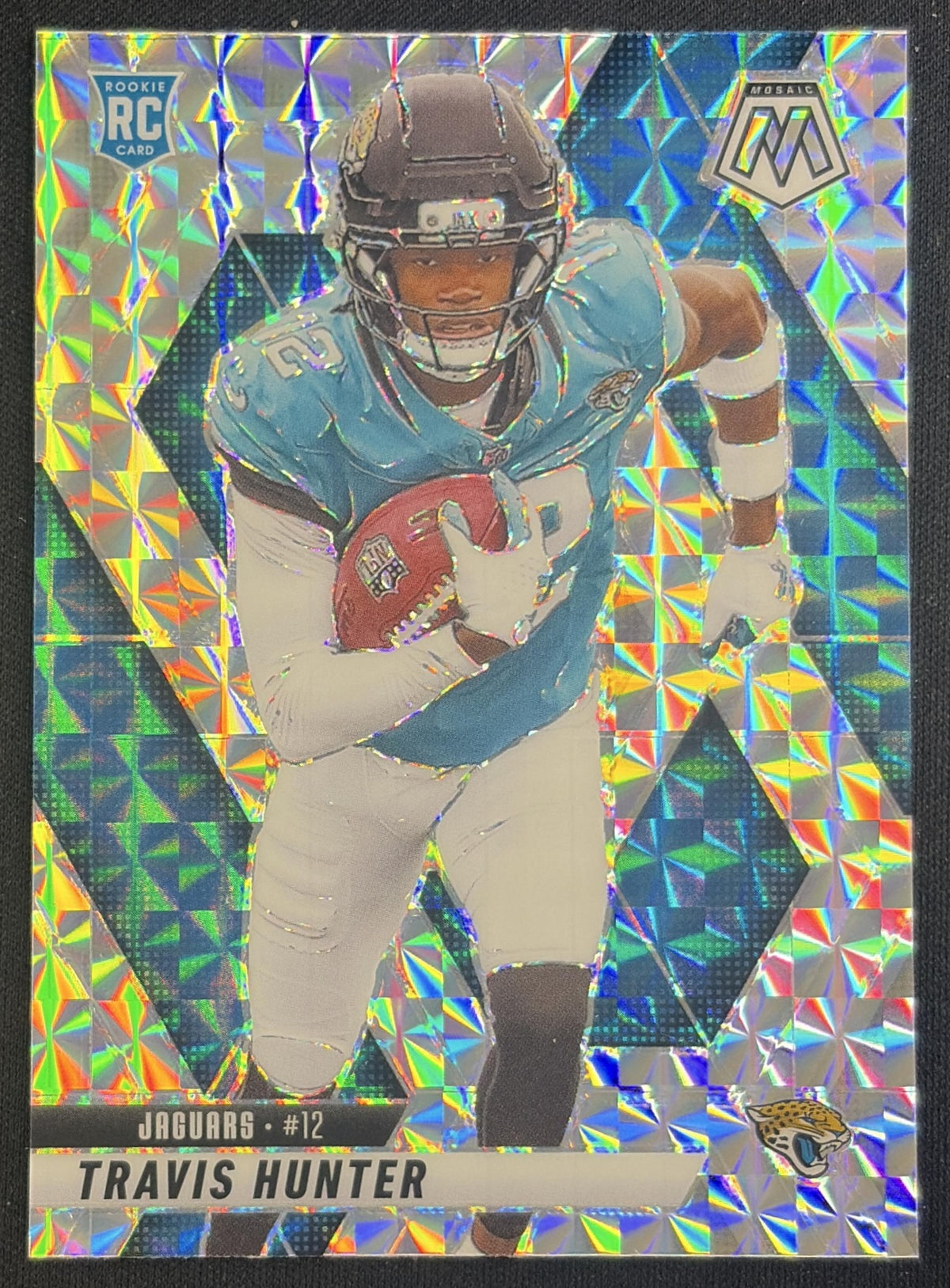 Travis Hunter 2025 Panini Mosaic Rookies Mosaic Prizm Jaguars Jacksonville Jaguars