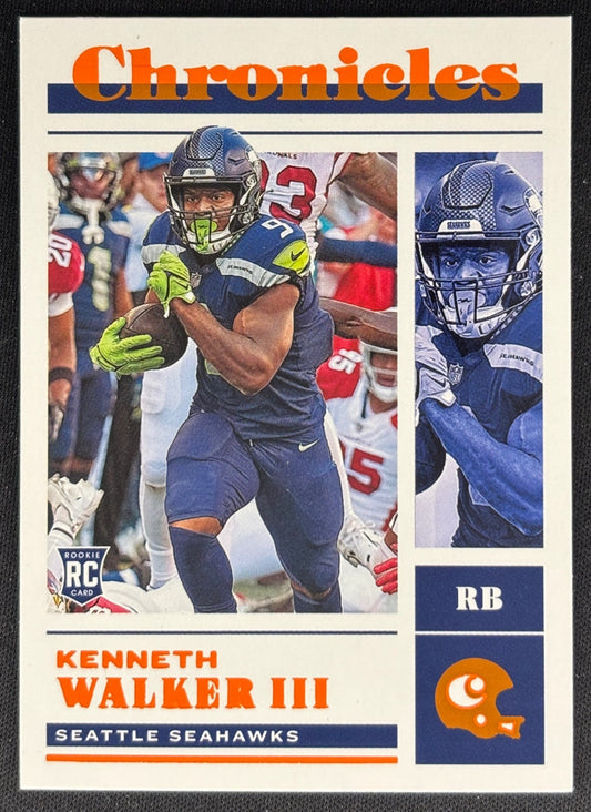 Kenneth Walker III 2022 Chronicles Orange Seahawks