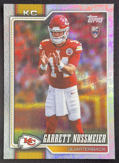 Garrett Nussmeier 2026 Topps Fanatics Foil Chiefs Sports Trading Card