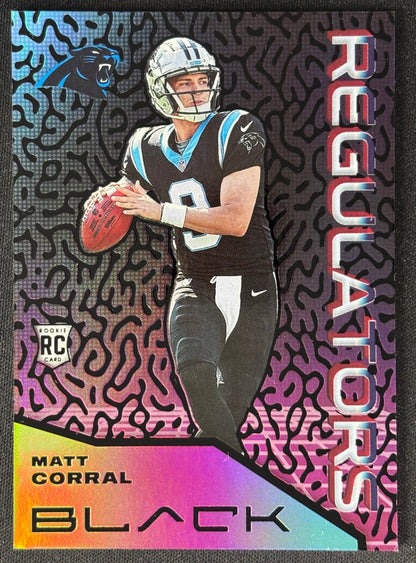 Matt Corral 2022 Black Regulators Panthers - Front