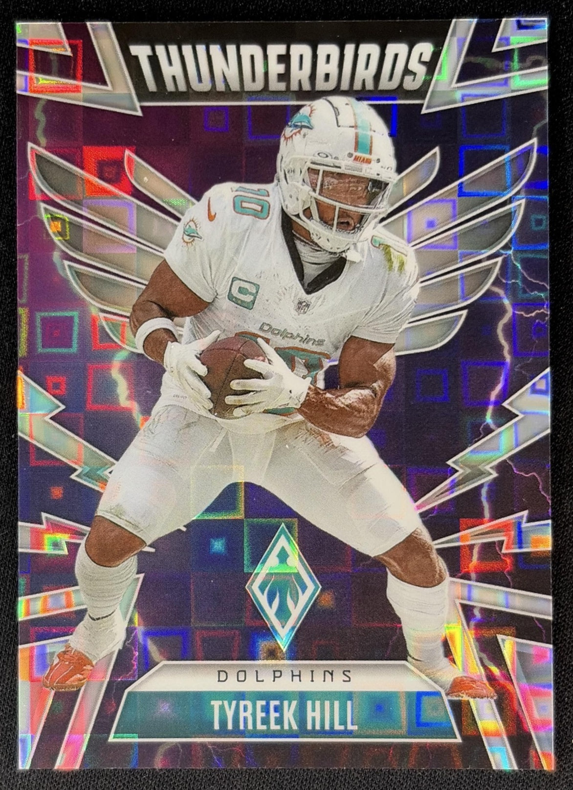 Tyreek Hill 2025 Panini Phoenix Thunderbirds Silver Pandora Prizm /249 Dolphins