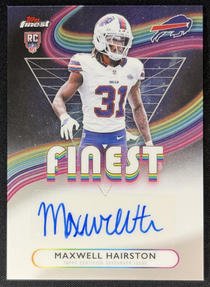 Maxwell Hairston 2025 Topps Finest Rookie Auto Bills Football