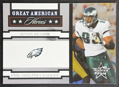 Jevon Kearse 2005 Donruss Gridiron Gear Past and Present Gold /750 Eagles