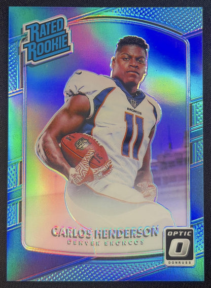 Carlos Henderson 2017 Panini Donruss Optic Aqua /299 Broncos