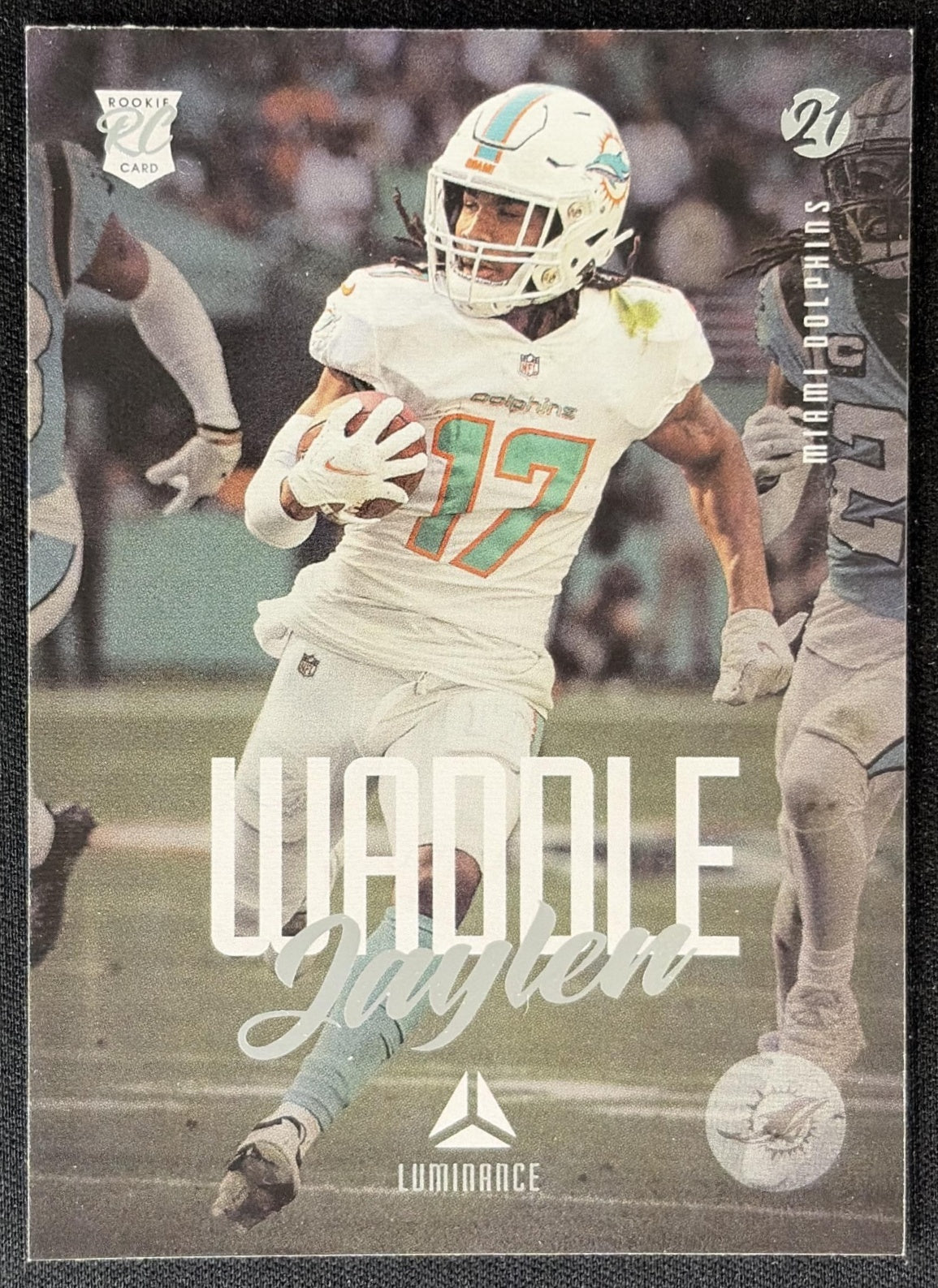 Jaylen Waddle 2021 Panini Chronicles Luminance Update Rookies Dolphins