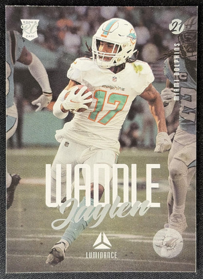 Jaylen Waddle 2021 Panini Chronicles Luminance Update Rookies Dolphins