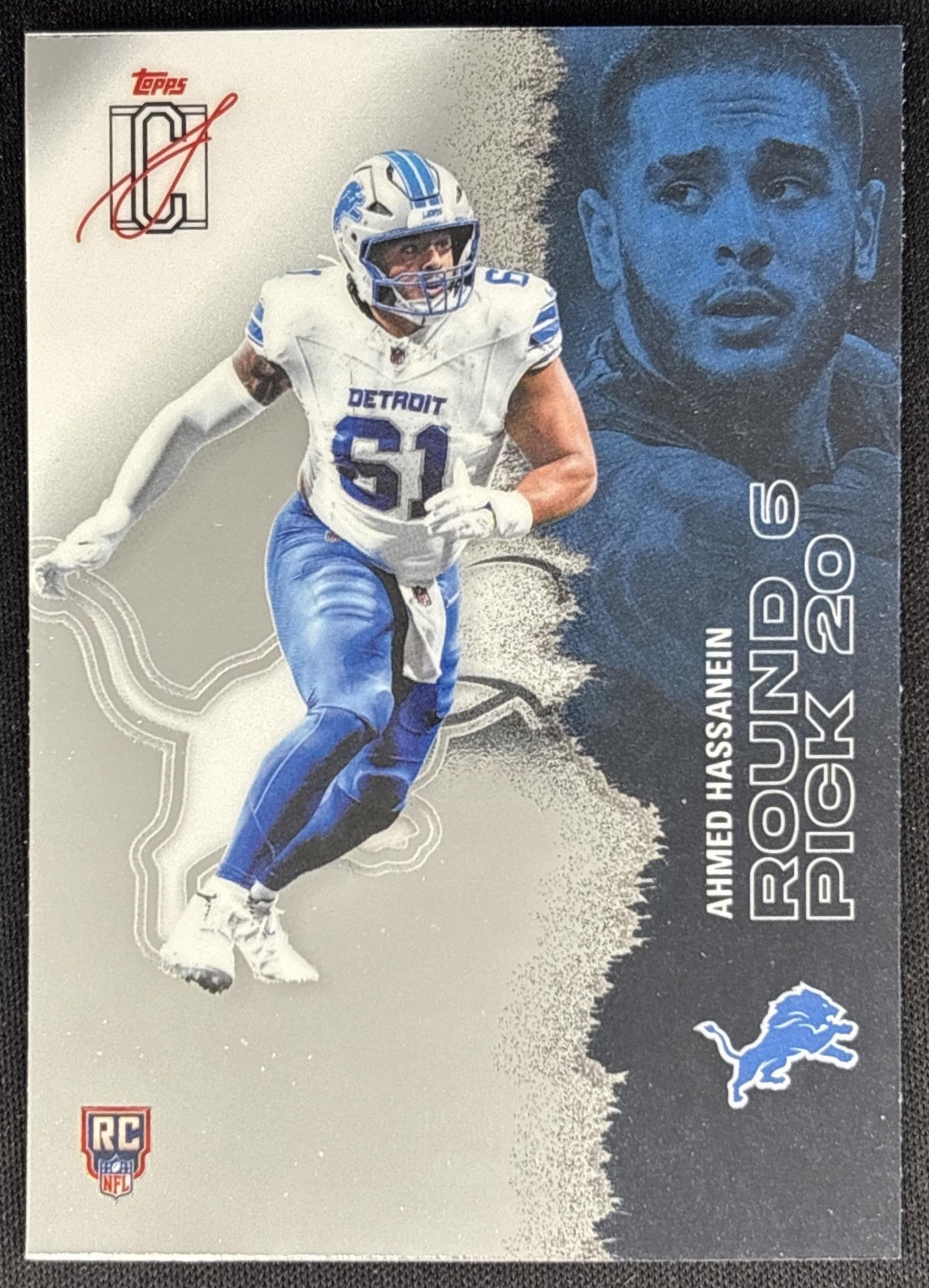 Ahmed Hassanein 2025 Topps Signature Class Chrome Rookie Lions Sports Trading Cards