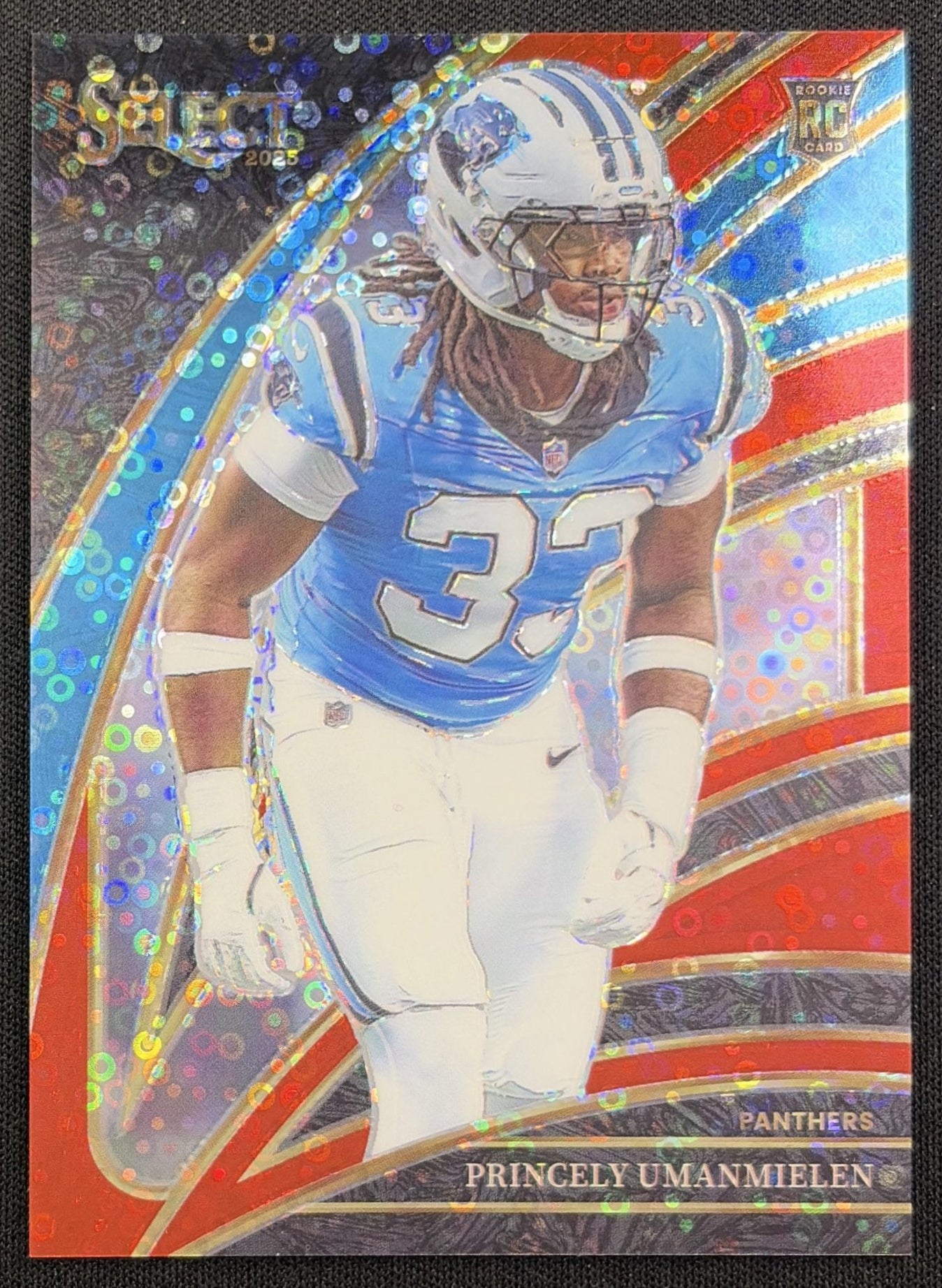 Princely Umanmielen 2025 Panini Select Club Level Red Disco Prizm /49 Panthers