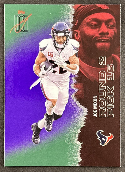 Joe Mixon 2025 Topps Signature Class Veteran Green & Purple Foil Texans Sports Trading Cards