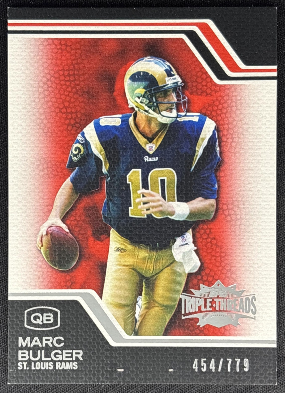 Marc Bulger 2008 Topps Triple Threads /779 Rams front