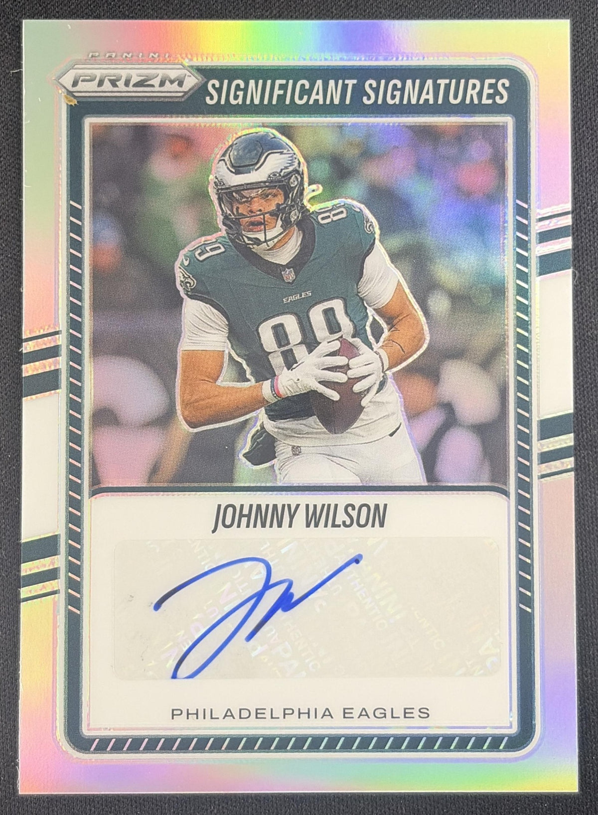 Johnny Wilson 2025 Panini Prizm Significant Signatures Eagles