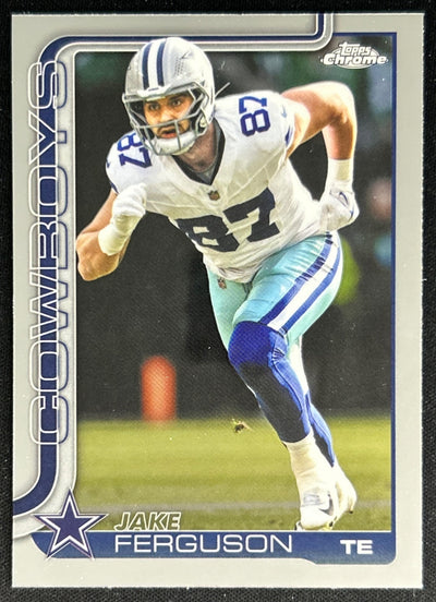 Jake Ferguson 2025 Topps Chrome Cowboys Default Title Sports Trading Cards