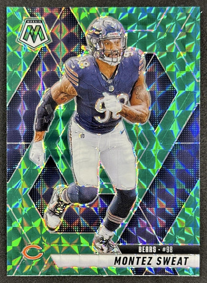 Montez Sweat 2025 Panini Mosaic Green Prizm Bears Front