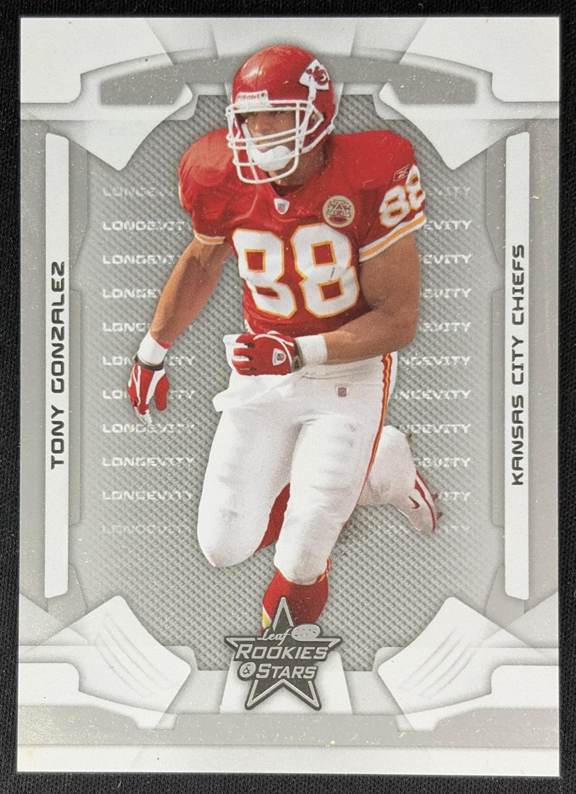 Tony Gonzalez 2008 Rookies & Stars /249 Chiefs front