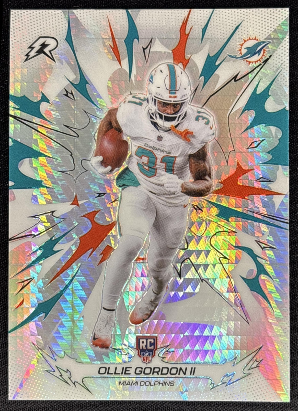 Ollie Gordon II 2025 Topps Resurgence Prism Refractor Dolphins