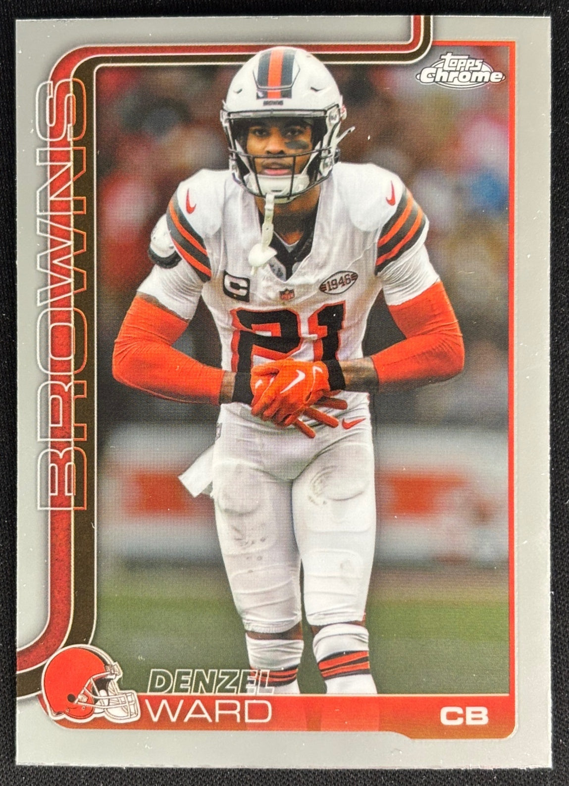 Denzel Ward 2025 Topps Chrome Browns Sports Trading Cards