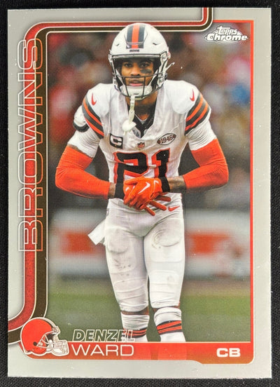 Denzel Ward 2025 Topps Chrome Browns Sports Trading Cards