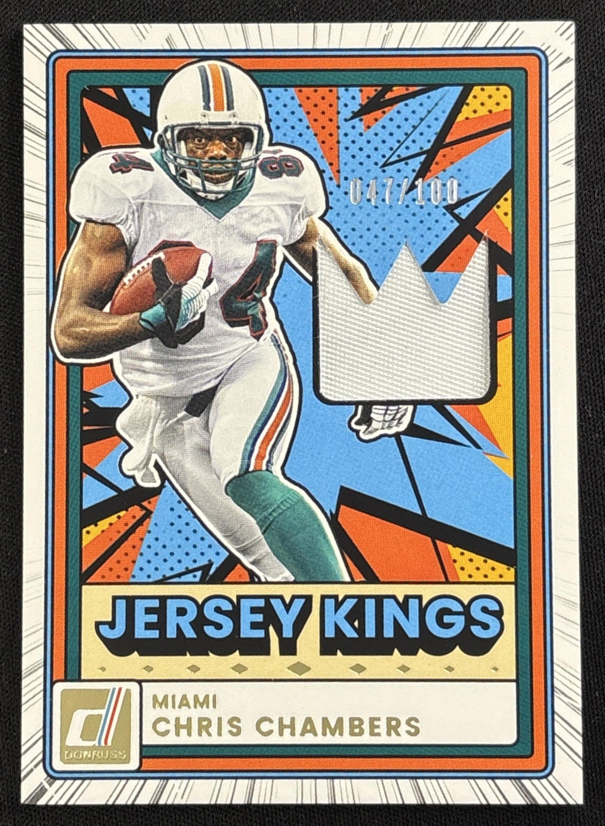 Chris Chambers 2026 Panini Donruss Jersey Kings Prime /100 Dolphins front