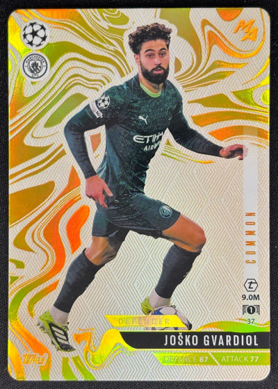 Josko Gvardiol 2025 Match Attax Madness UEFA Champions League Common Man City Sports Trading Cards