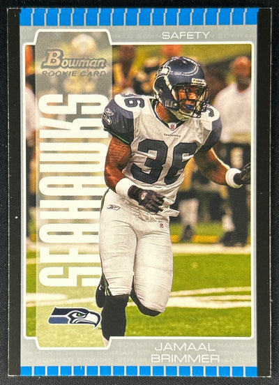 Jamaal Brimmer 2005 Seahawks Sports Trading Cards