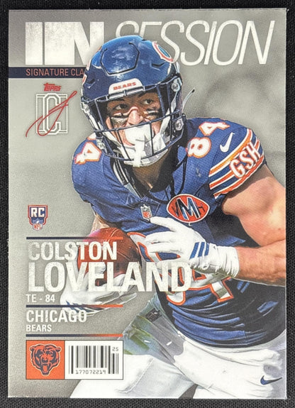 Colston Loveland 2025 Topps Signature Class In Session Bears Sports Trading Cards