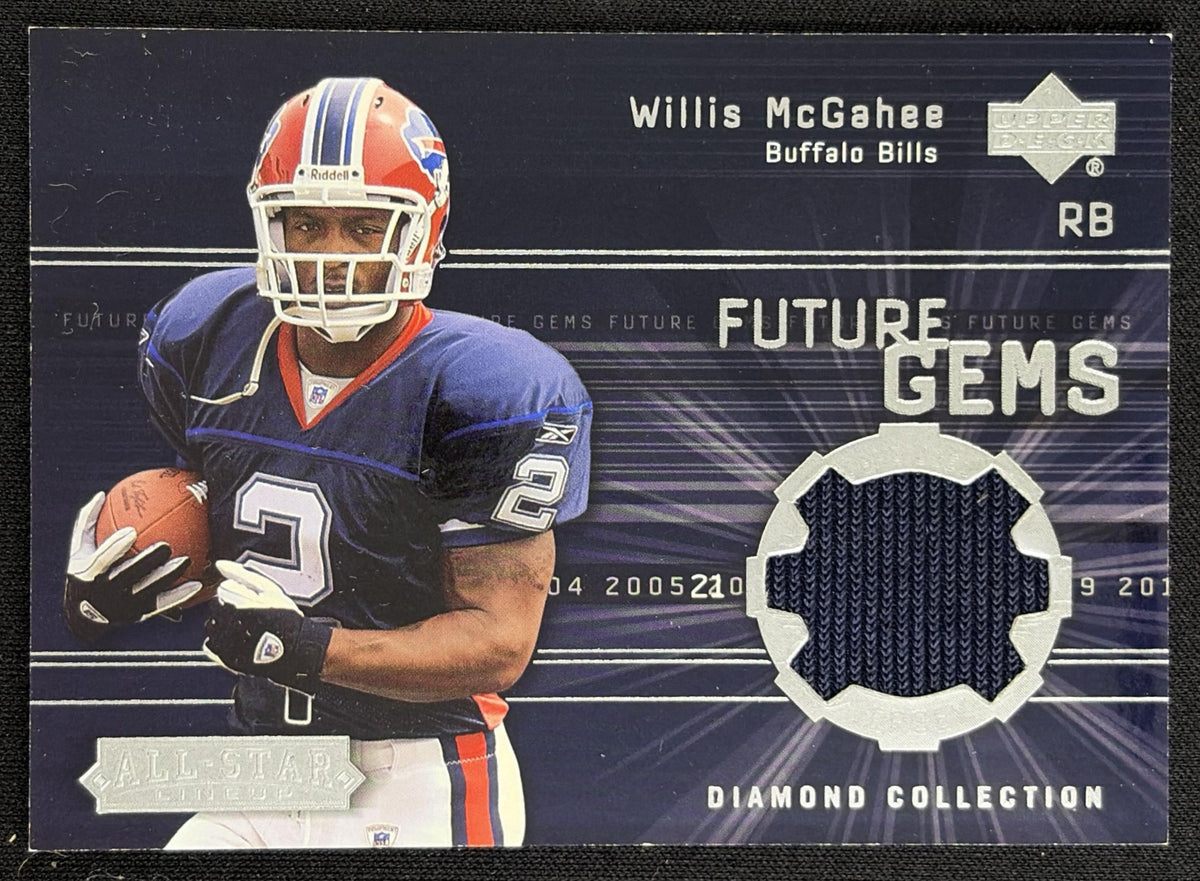 Willis McGahee 2004 Upper Deck Diamond Collection All-Star Lineup Future Gems Jersey Bills Default Title Sports Trading Card