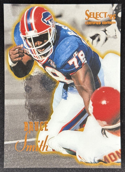Bruce Smith 1995 Pinnacle Select Certified Bills Sports Trading Card