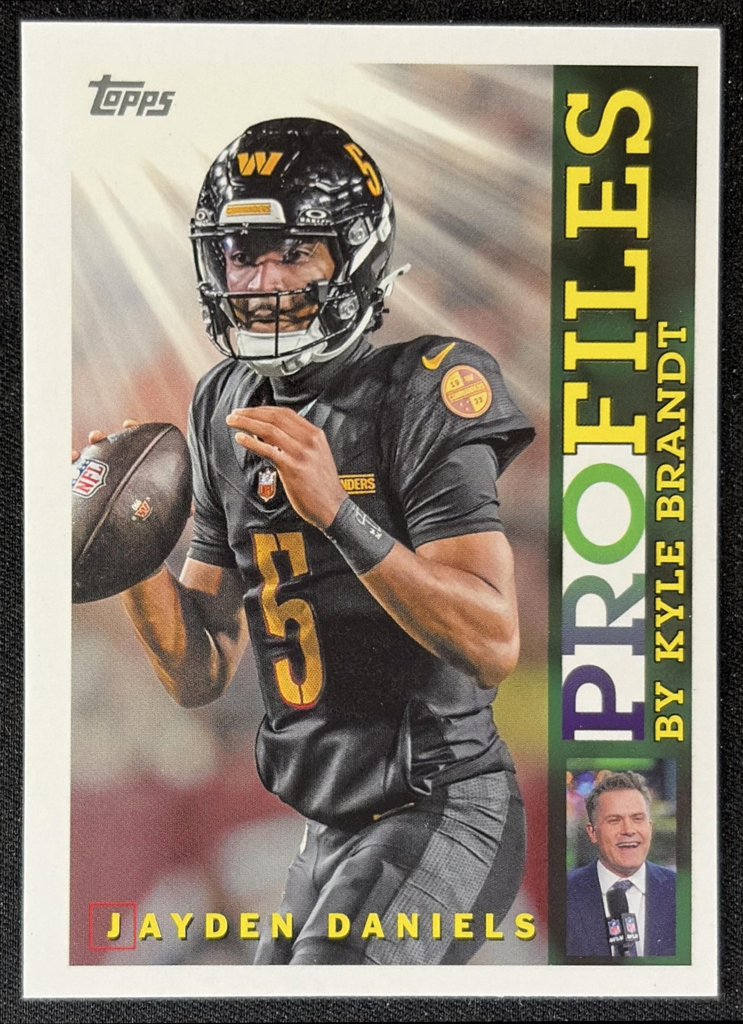 Jayden Daniels 2026 Topps Profiles Commanders front