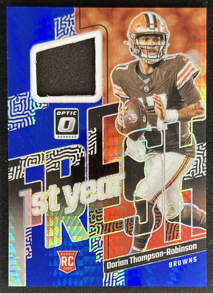 Dorian Thompson-Robinson 2023 Donruss Optic First Year Fresh Blue Hyper Browns