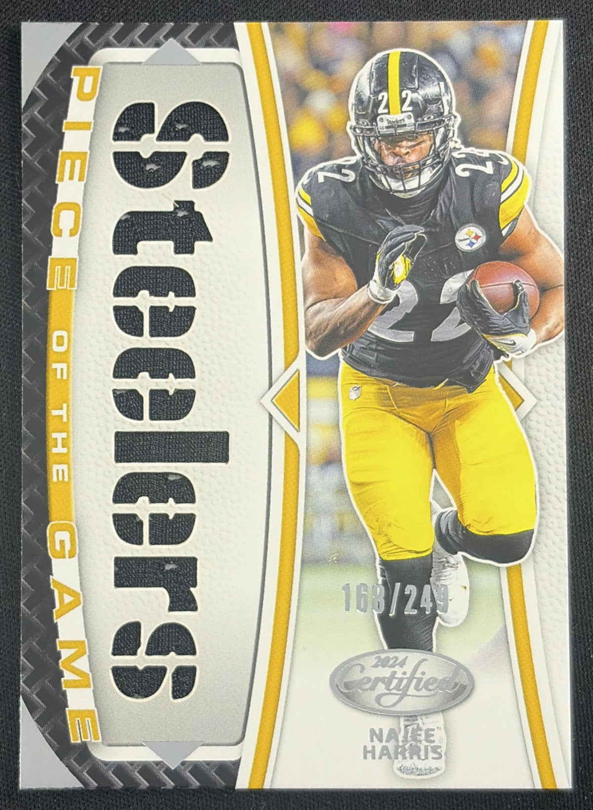 Najee Harris 2024 Panini Certified Piece of the Game /249 Steelers