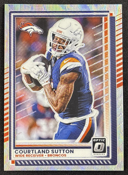 Courtland Sutton 2025 Panini Donruss Optic Wave Prizm /300 Broncos