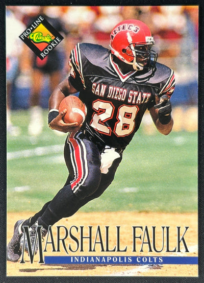 Marshall Faulk 1994 Pro Line Live Colts Sports Trading Cards