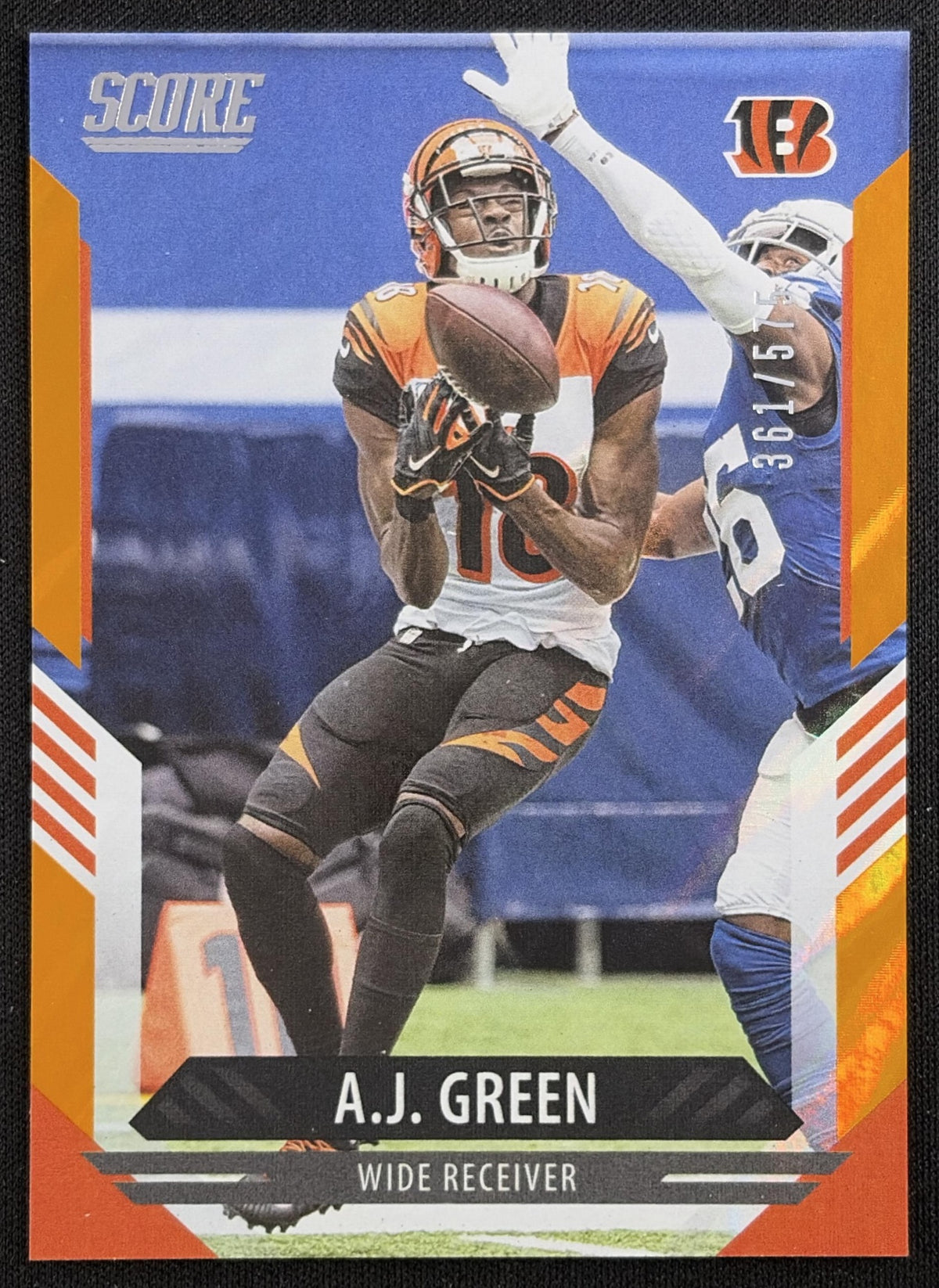 A.J. Green 2021 Panini Score Lava /575 Bengals Cincinnati Bengals Sports Trading Card
