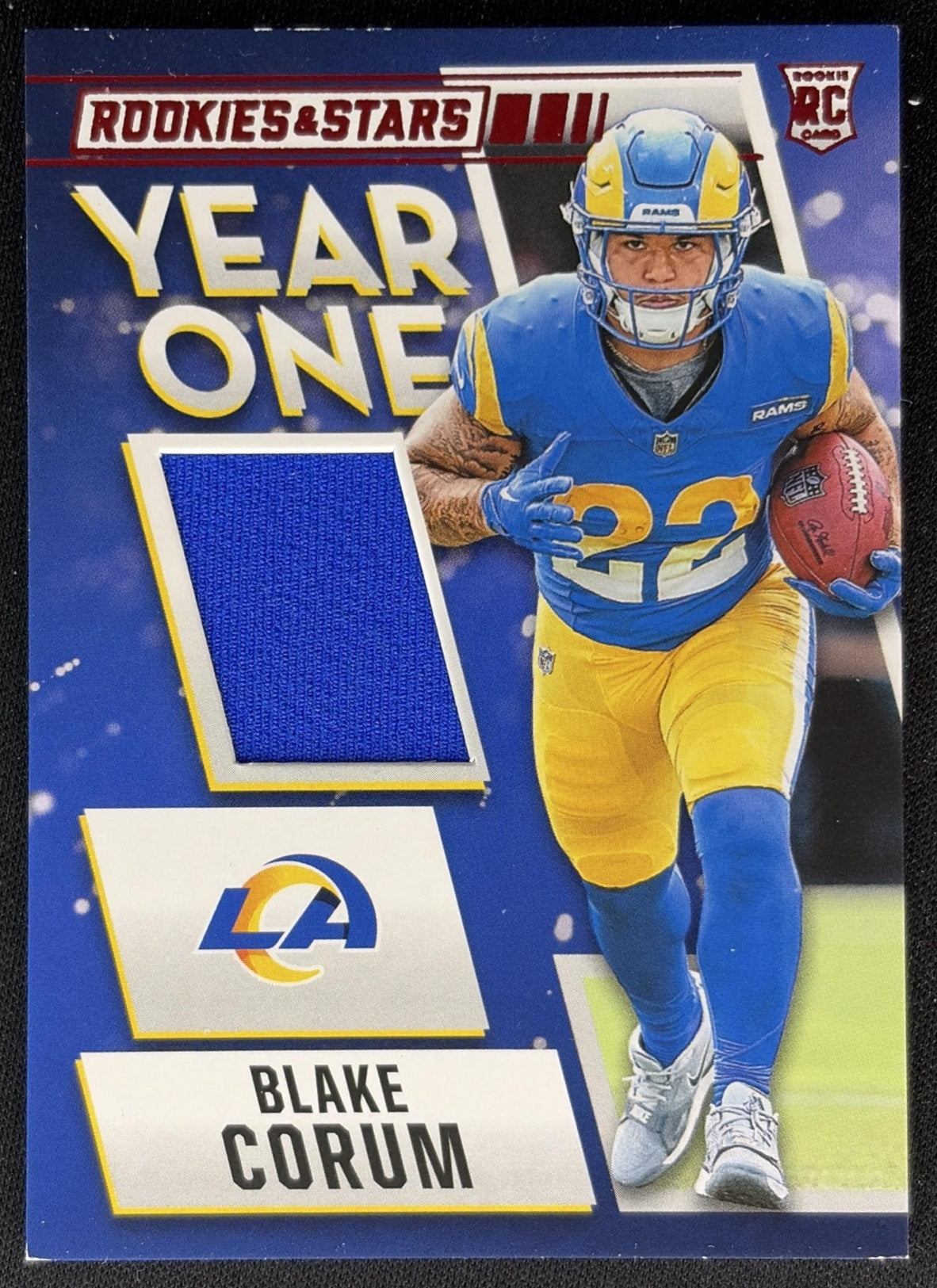 Blake Corum 2024 Panini Rookies & Stars Year One Rams front