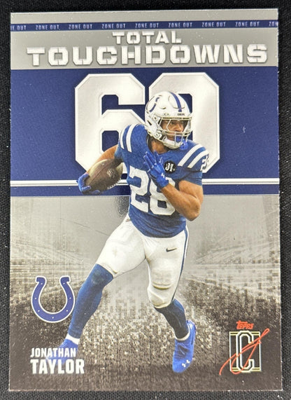 Jonathan Taylor 2025 Topps Signature Class Zone Out Colts front