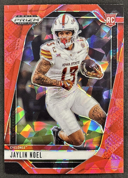 Jaylin Noel 2025 Panini Prizm Draft Picks Red Ice Cyclones Texans - Front