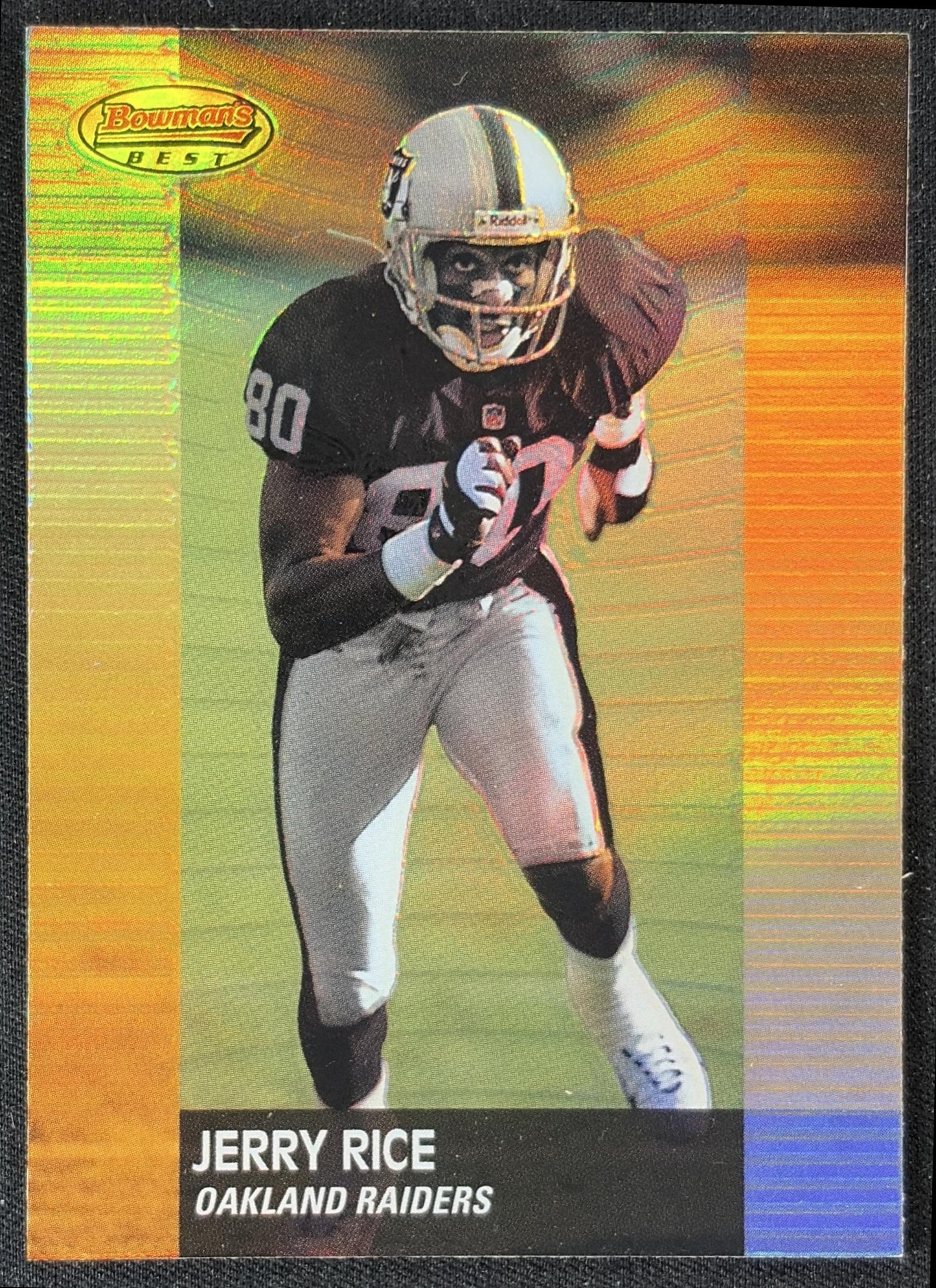 Jerry Rice 2001 Bowman's Best Raiders