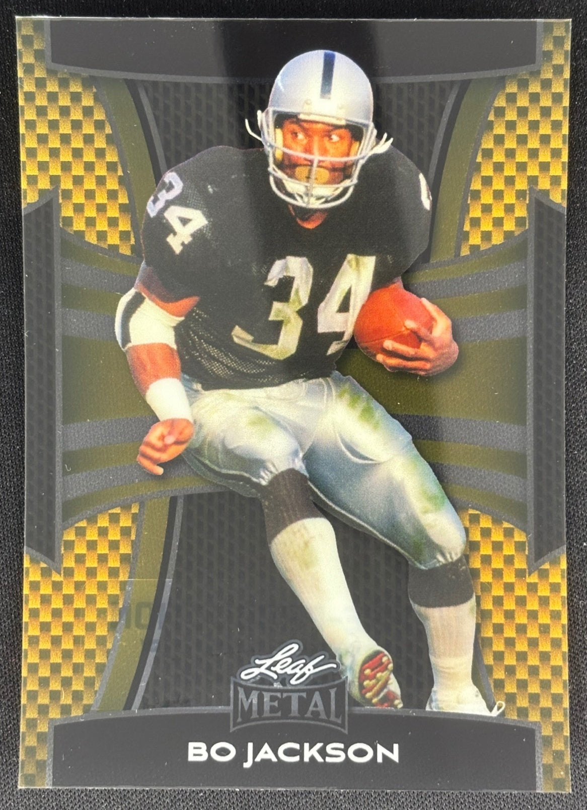 Bo Jackson 2024 Leaf Metal 1/1 Pre-Production Proof Raiders Sports Trading Cards