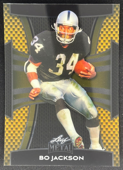 Bo Jackson 2024 Leaf Metal 1/1 Pre-Production Proof Raiders Sports Trading Cards