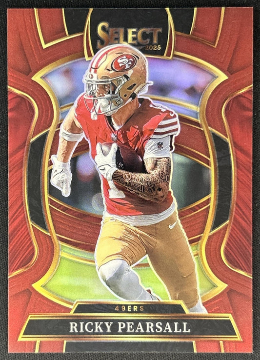 Ricky Pearsall 2025 Panini Select Concourse Marron Prizm /149 49ers