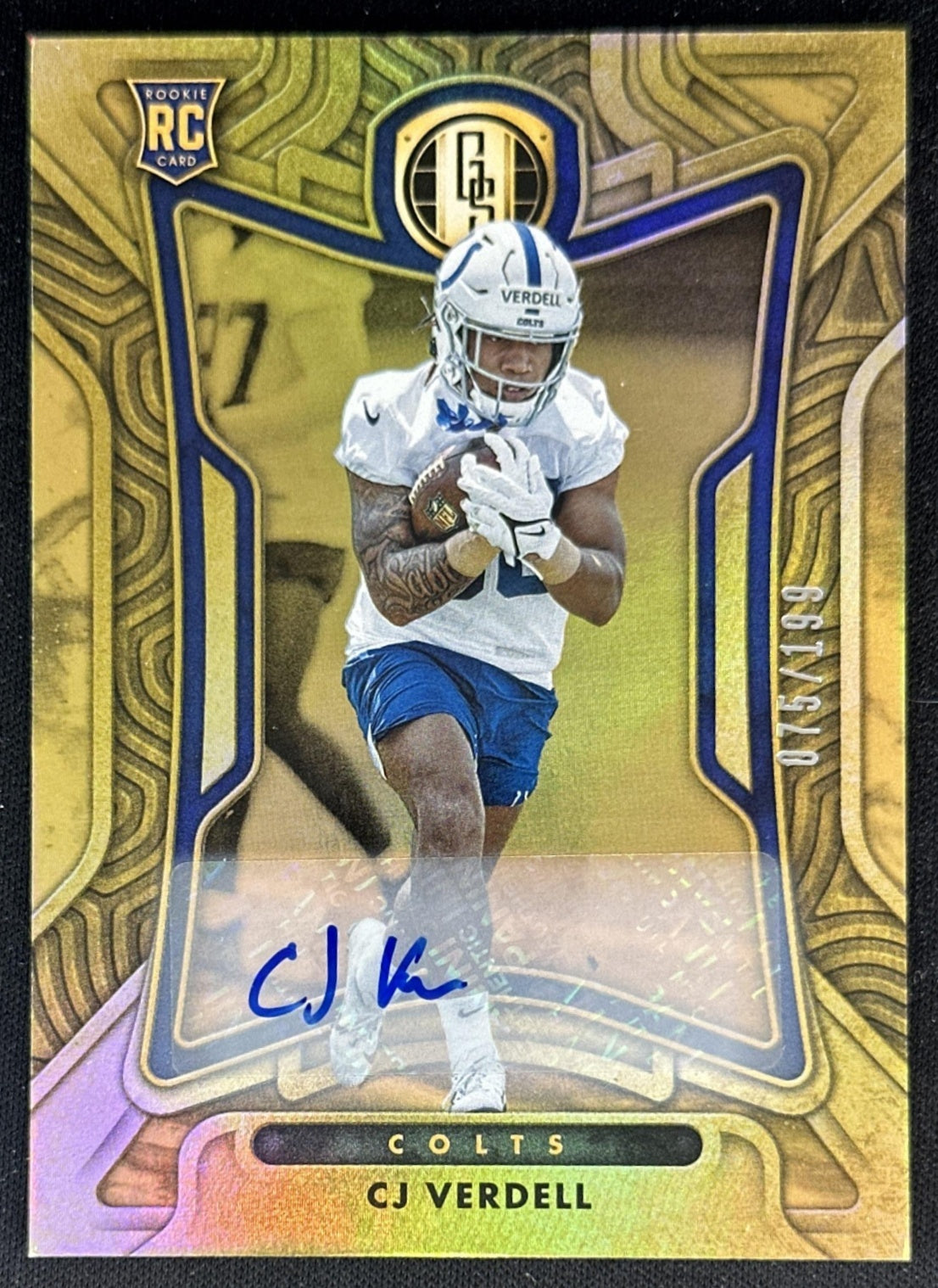 CJ Verdell 2022 Panini Gold Standard Rookies Auto /199 Colts Default Title Sports Trading Cards