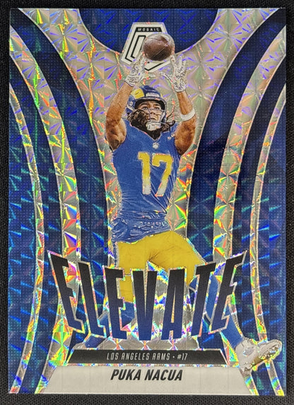Puka Nacua 2025 Panini Mosaic Elevate Mosaic Prizm Rams