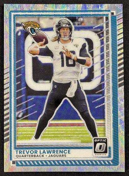 Trevor Lawrence 2025 Panini Donruss Optic Wave Prizm /300 Jaguars