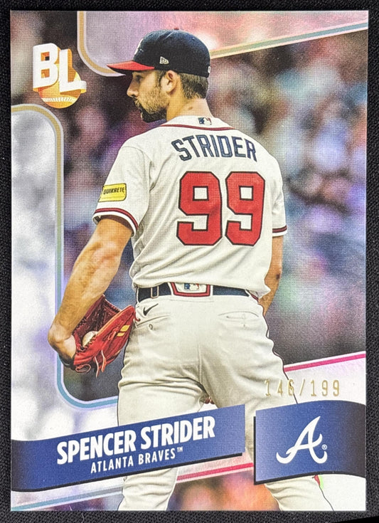 Spencer Strider 2024 Topps Big League Wrapper Redemption /199 Braves Sports Trading Card
