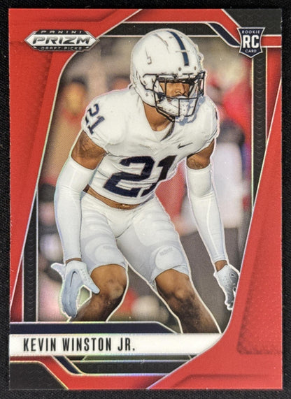 Kevin Winston Jr. 2025 Panini Prizm Draft Picks Red /399 Nittany Lions Sports Trading Card