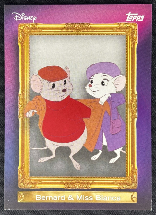 Bernard - Miss Bianca 2026 Topps Disney Neon Family First Non-Sports Trading Cards
