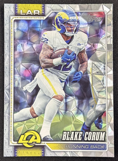 Blake Corum 2026 Topps Diamante Foil Rams Sports Trading Card