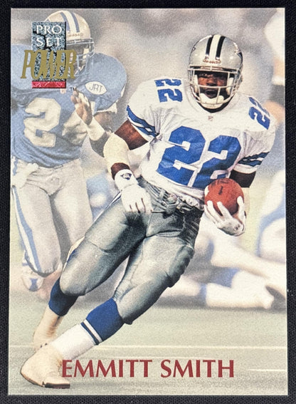 Emmitt Smith 1992 Pro Set Power Offer Cowboys front