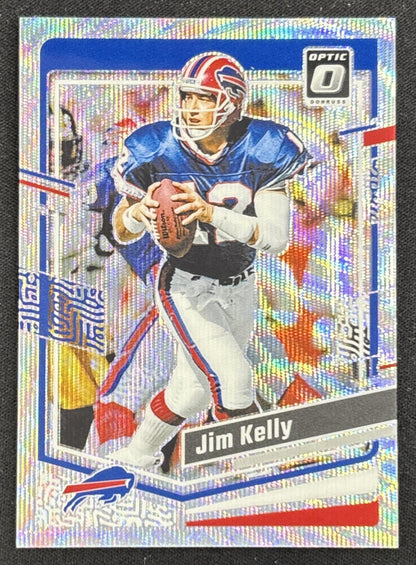 Jim Kelly 2023 Panini Donruss Optic Wave Prizm /300 Bills