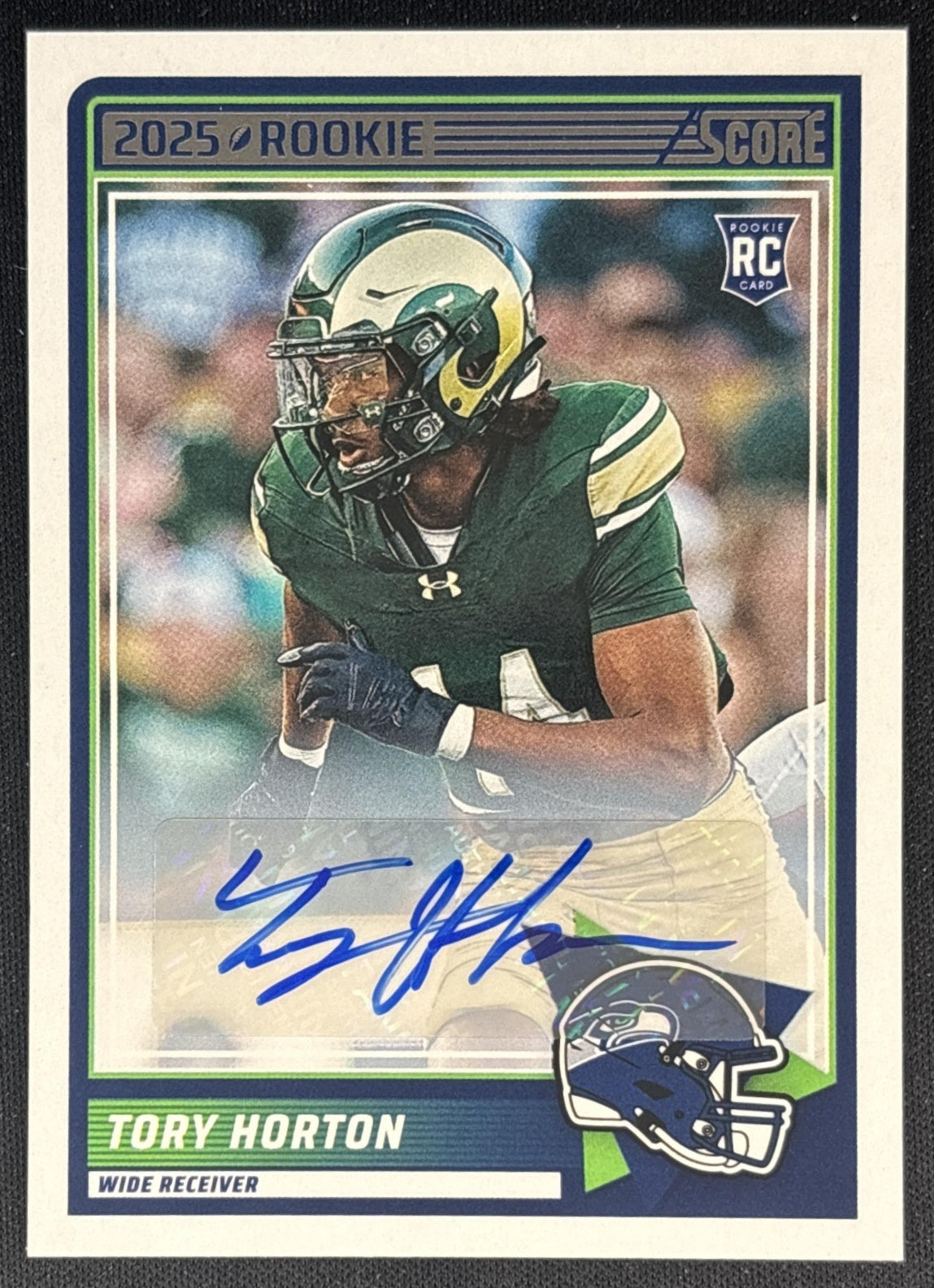 Tory Horton 2025 Panini Score Rookies Signatures Seahawks